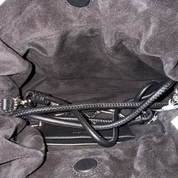 Veronica Beard Small Crystal-Studded Suede Clutch Bag - Picture 7 of 8